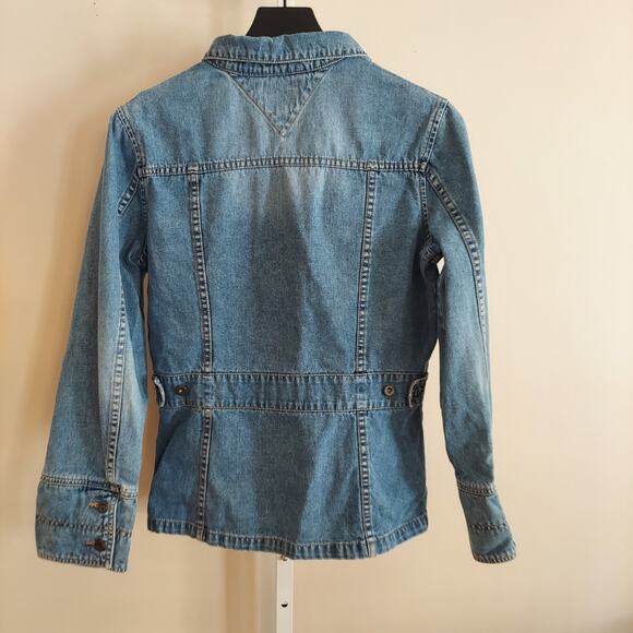 Vintage Tommy Hilfiger Denim Shirt Jacket Size Large Y2K - Picture 4 of 9